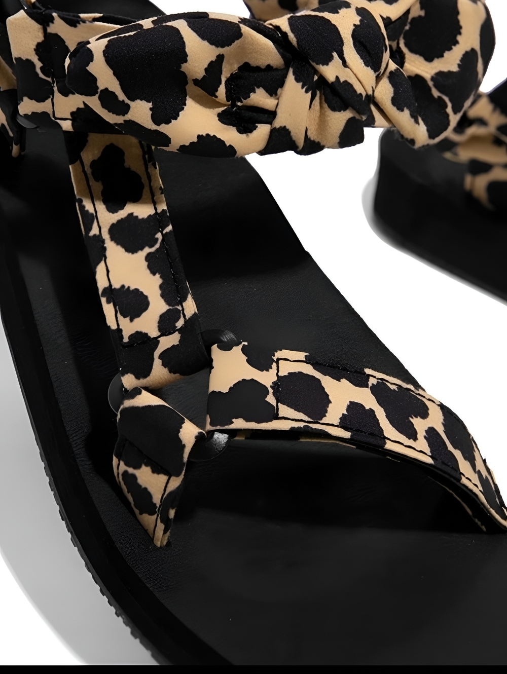 Valley Brown Leopard Summer Sandals - Picture 3 of 4